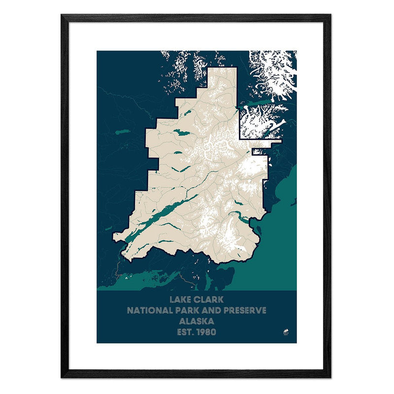 Lake Clark National Park and Preserve Map - Muir Way - National Park