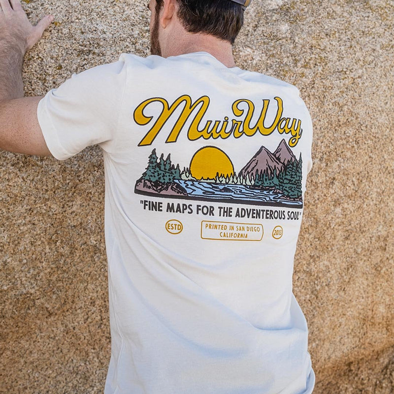 Landscape Tee Vintage White - Muir Way - T-Shirt
