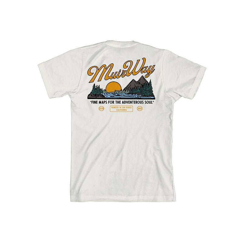 Landscape Tee Vintage White - Muir Way - T-Shirt