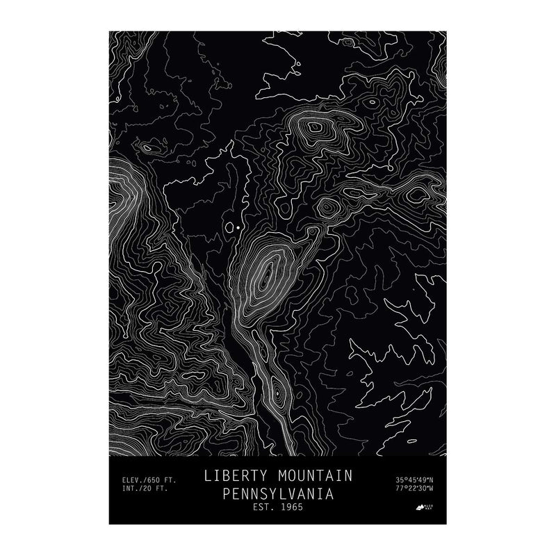 Liberty Mountain, Pennsylvania - Muir Way - TOPO Series