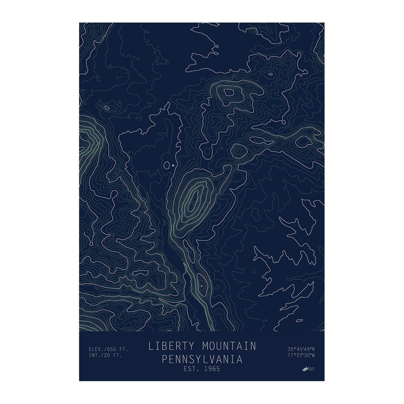 Liberty Mountain, Pennsylvania - Muir Way - TOPO Series