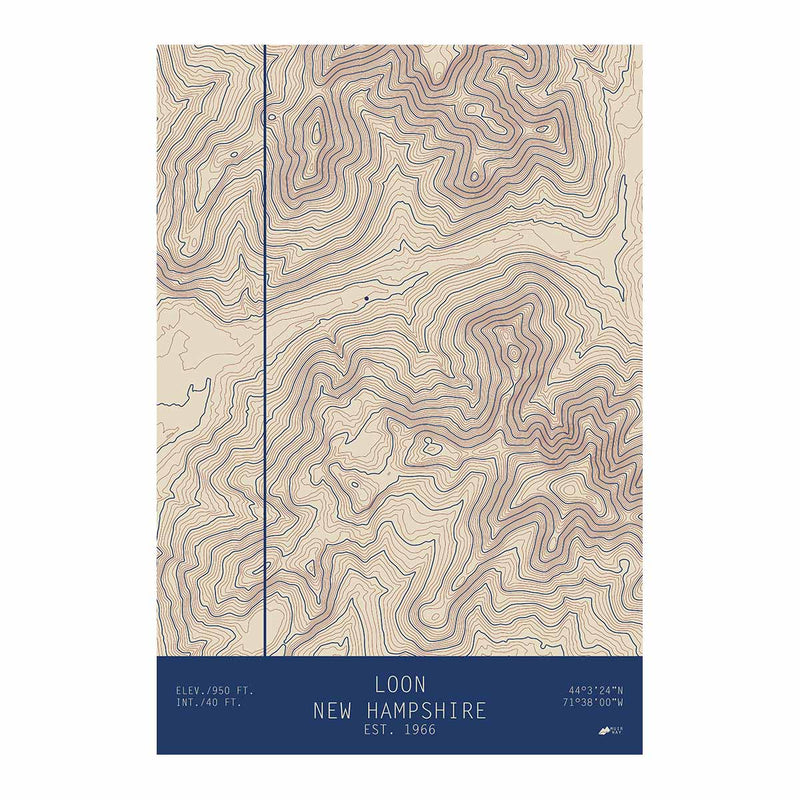 Loon, New Hampshire - Muir Way - TOPO Series