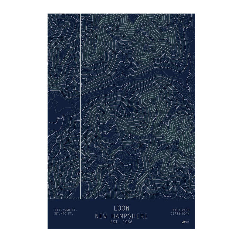 Loon, New Hampshire - Muir Way - TOPO Series