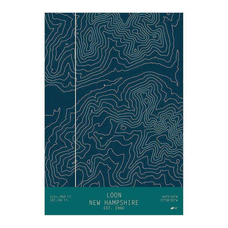 Loon, New Hampshire - Muir Way - TOPO Series
