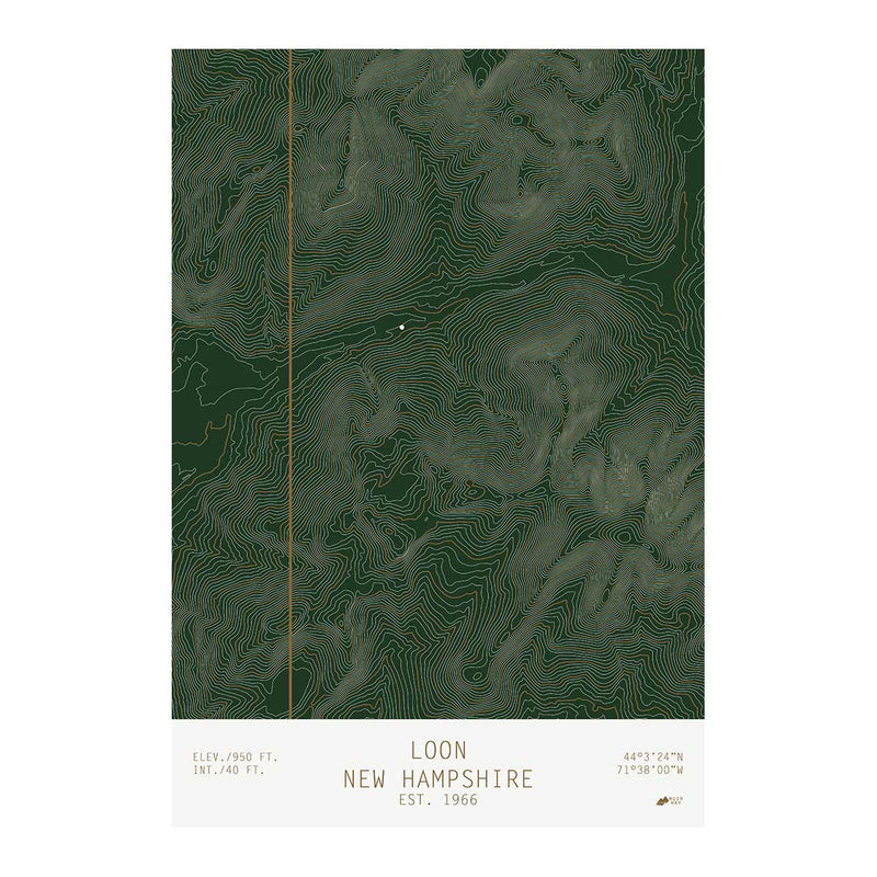 Loon, New Hampshire - Muir Way - TOPO Series