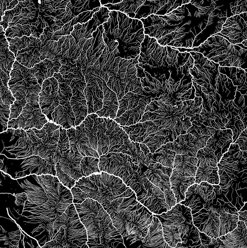 Lower Colorado Regional Hydrological Map - Muir Way - Hydrology