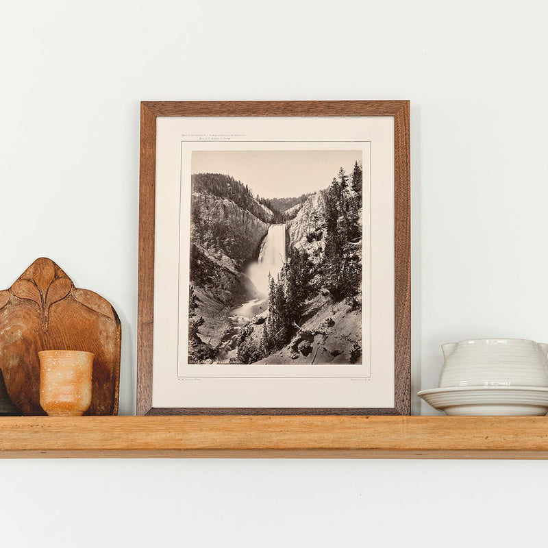 Lower Falls of the Yellowstone, Near View, Yellowstone 1873 - Muir Way - Photograph