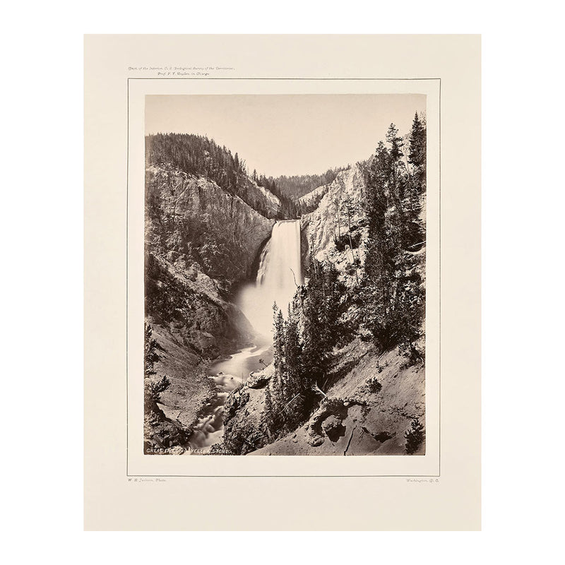 Photograph of Lower Falls of the Yellowstone, Near View
