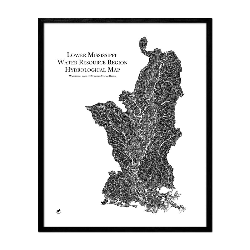Lower Mississippi Regional Hydrological Map - Muir Way - Hydrology