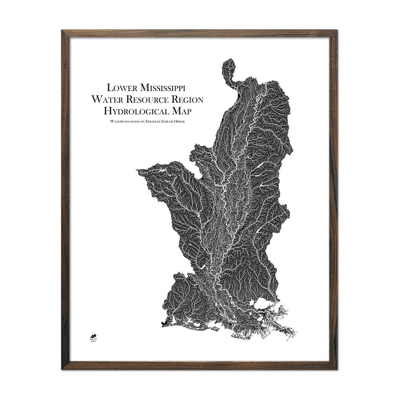 Lower Mississippi Regional Hydrological Map - Muir Way - Hydrology