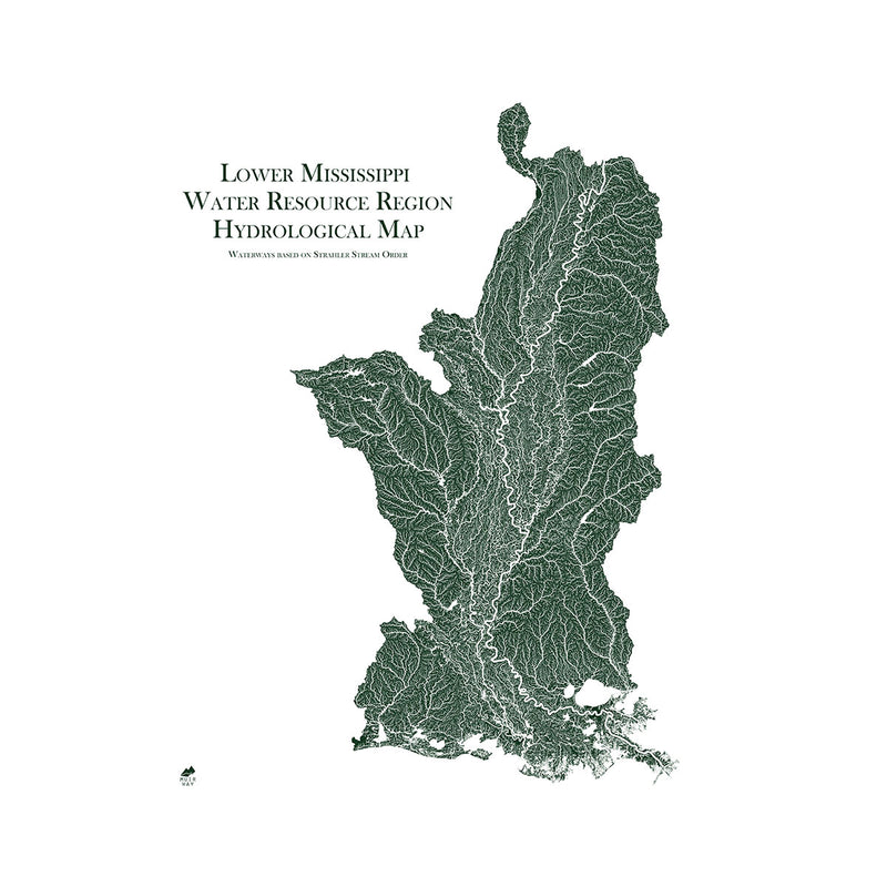 Lower Mississippi Regional Hydrological Map - Muir Way - Hydrology