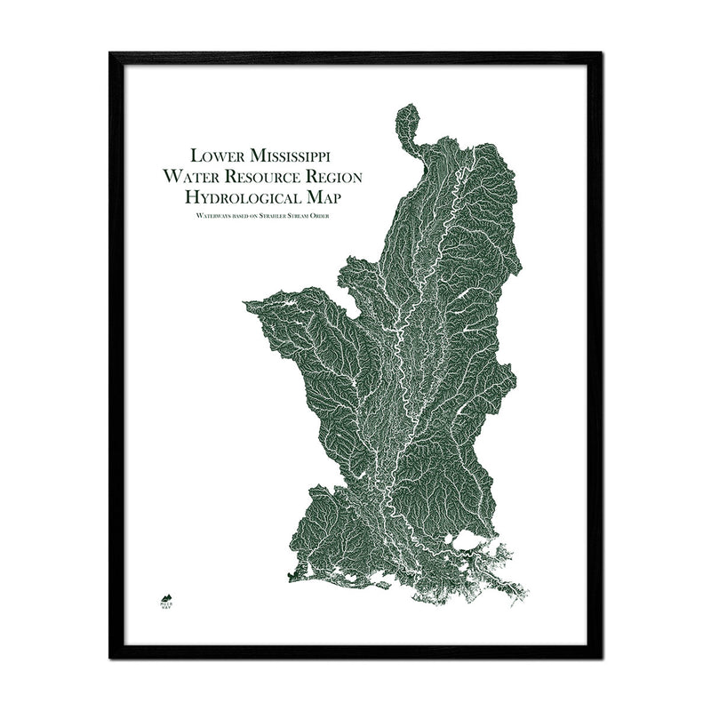 Lower Mississippi Regional Hydrological Map - Muir Way - Hydrology