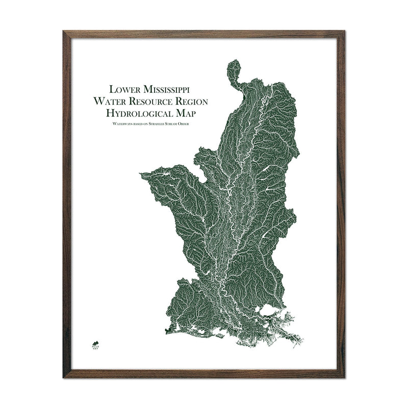 Lower Mississippi Regional Hydrological Map - Muir Way - Hydrology