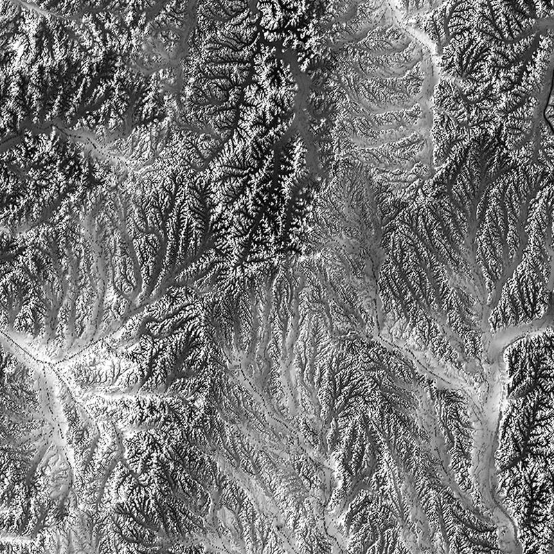 Mississippi Elevation Map - Muir Way - Elevation