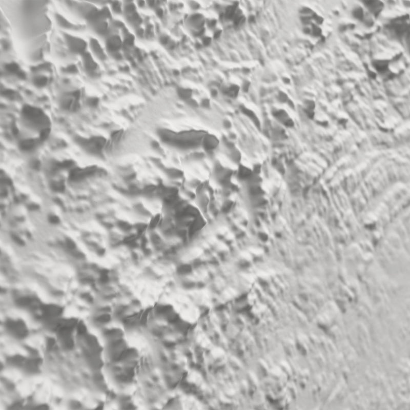 Maine 3D Raised Relief Map - Muir Way - 3D