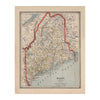 Maine 1883 Map
