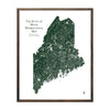 Maine Rivers Map