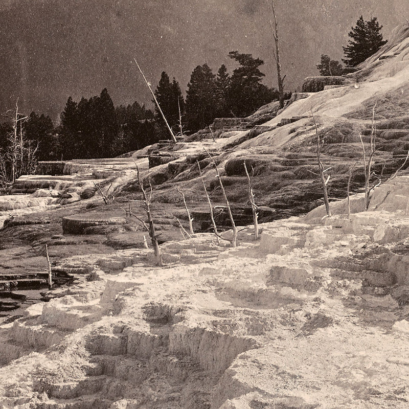 Mammoth Hot Springs on Gardiner's River, Yellowstone 1873 - Muir Way - Photograph