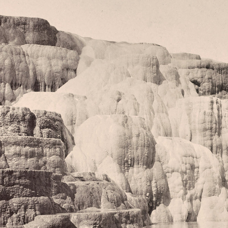 Mammoth Hot Springs, Lower Basin, Yellowstone 1873 - Muir Way - Photograph