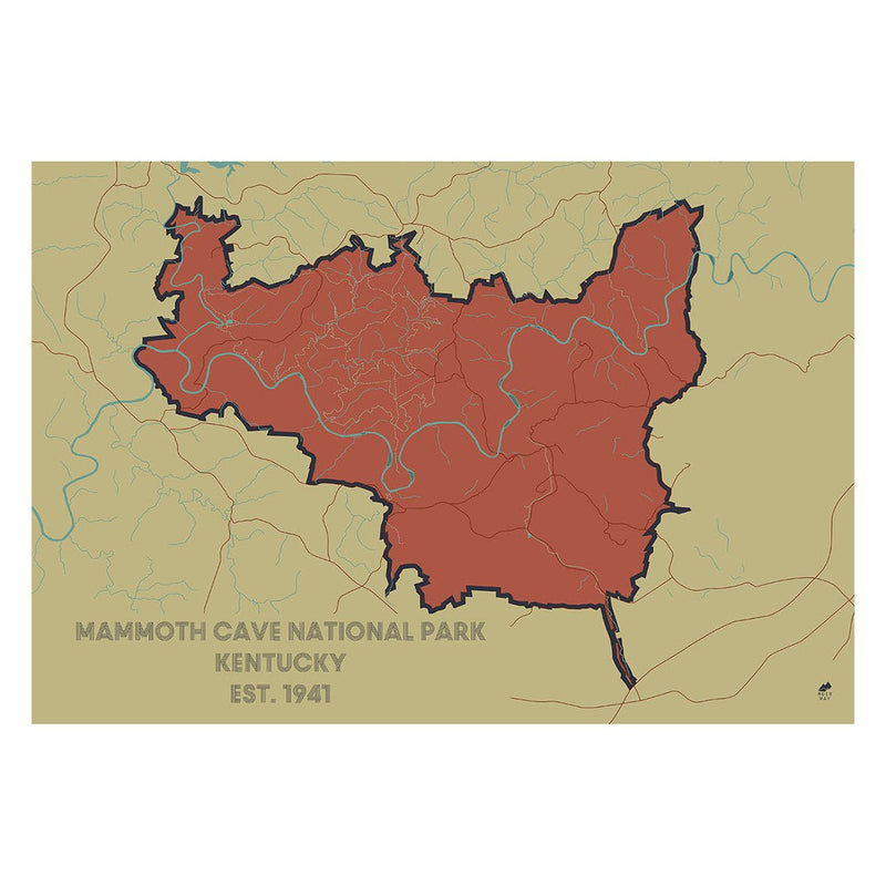 Mammoth Cave National Park Map - Muir Way - National Park