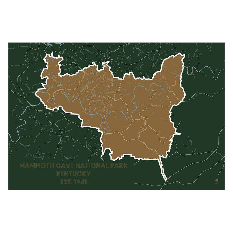 Mammoth Cave National Park Map - Muir Way - National Park