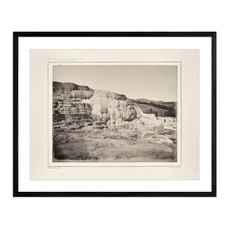 Mammoth Hot Springs, Lower Basin, Yellowstone 1873 - Muir Way - Photograph