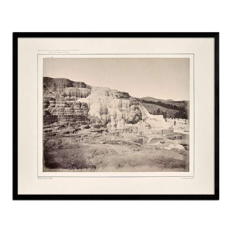 Mammoth Hot Springs, Lower Basin, Yellowstone 1873 - Muir Way - Photograph