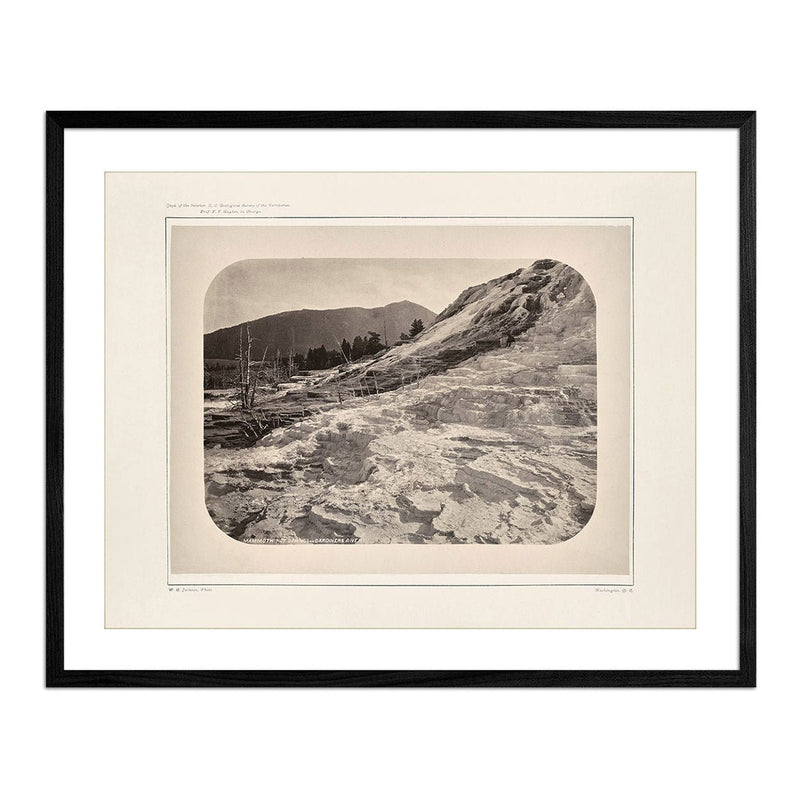Mammoth Hot Springs on Gardiner's River, Yellowstone 1873 - Muir Way - Photograph