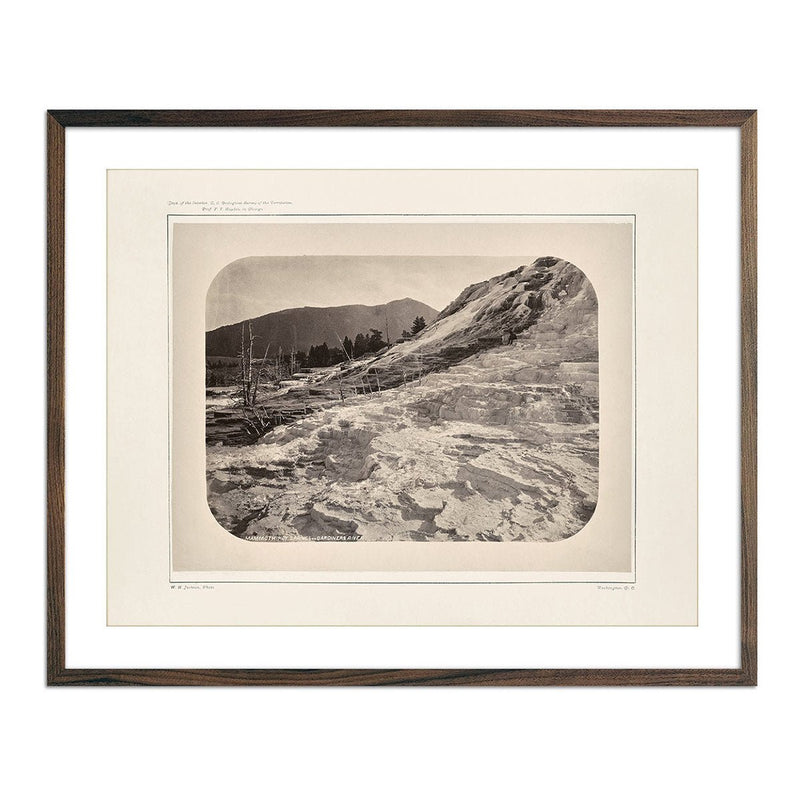 Mammoth Hot Springs on Gardiner's River, Yellowstone 1873 - Muir Way - Photograph