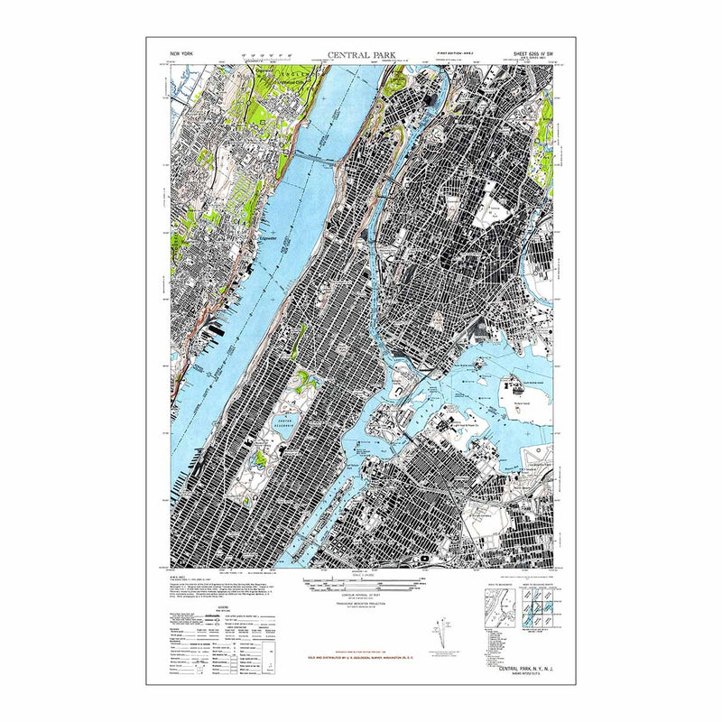 Manhattan Map 1947