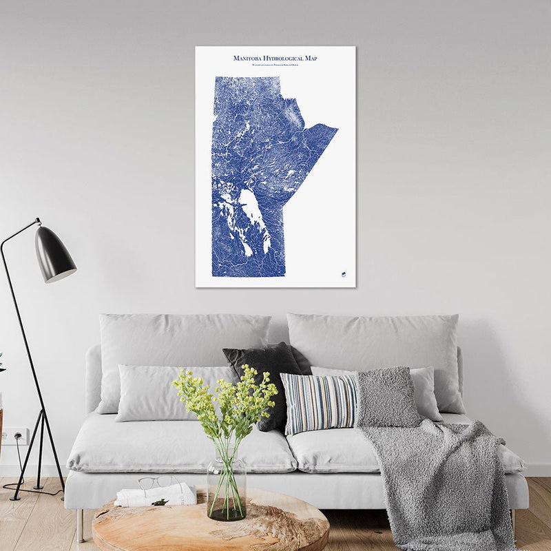 Manitoba Hydrological Map - Muir Way - Hydrology