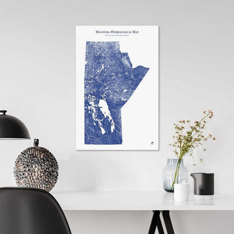 Manitoba Hydrological Map - Muir Way - Hydrology