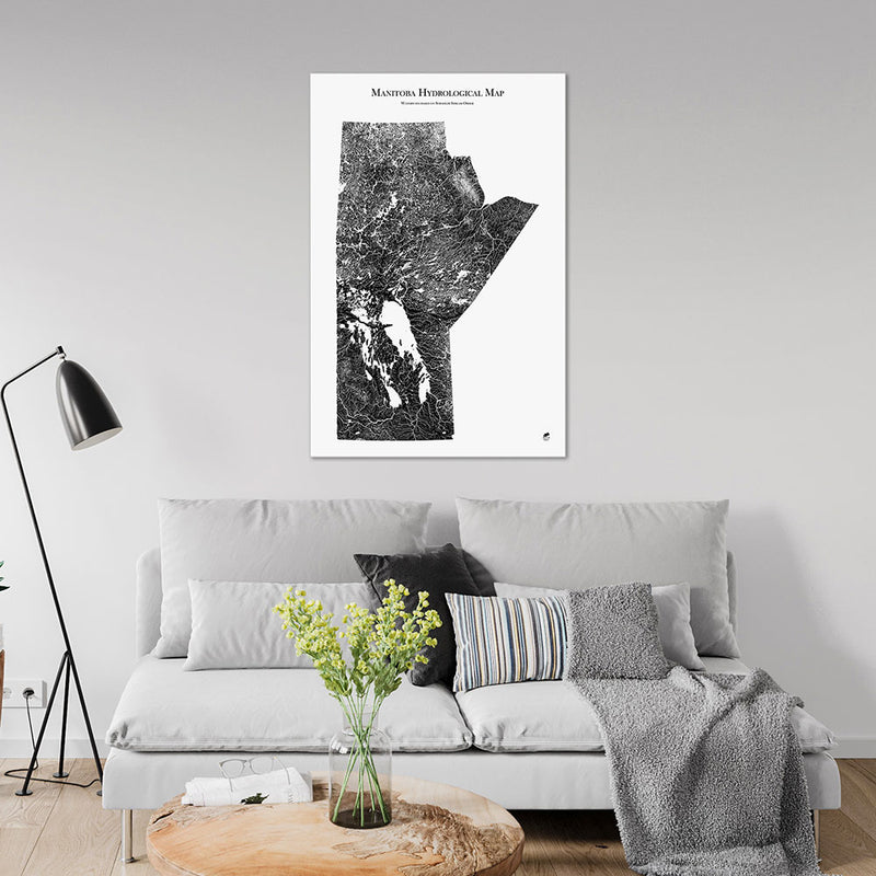 Manitoba Hydrological Map - Muir Way - Hydrology