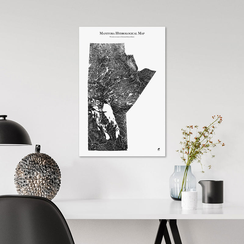 Manitoba Hydrological Map - Muir Way - Hydrology