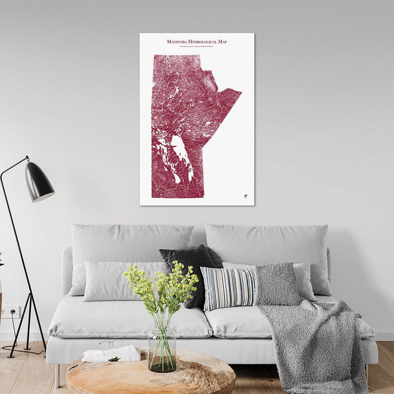 Manitoba Hydrological Map - Muir Way - Hydrology