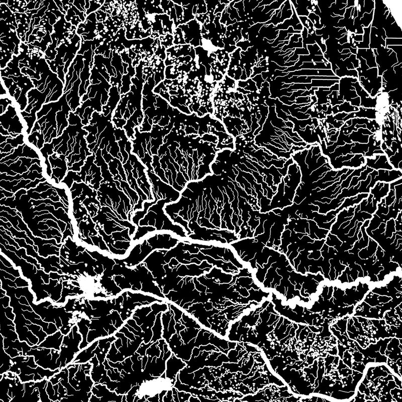 Manitoba Hydrological Map - Muir Way - Hydrology
