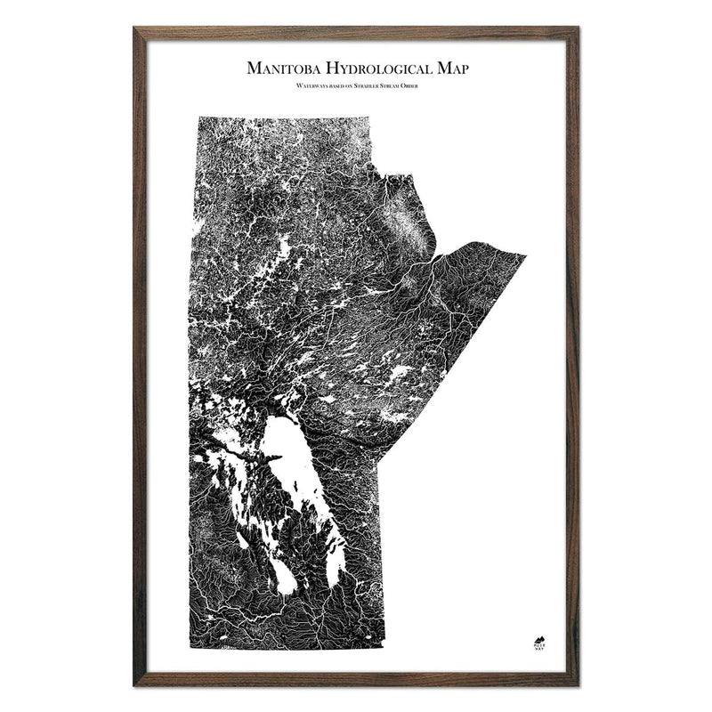 Manitoba Hydrological Map - Muir Way - Hydrology