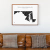 Maryland Hydrological Map