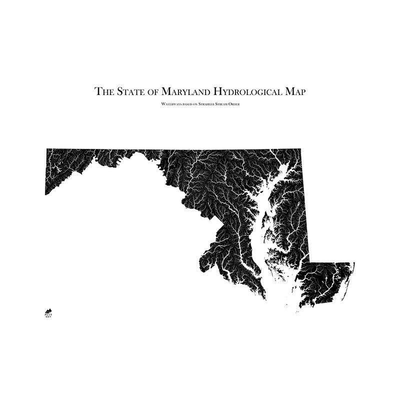 Maryland Hydrological Map - Muir Way - Hydrology