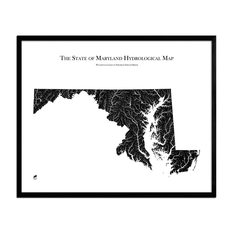 Maryland Hydrological Map