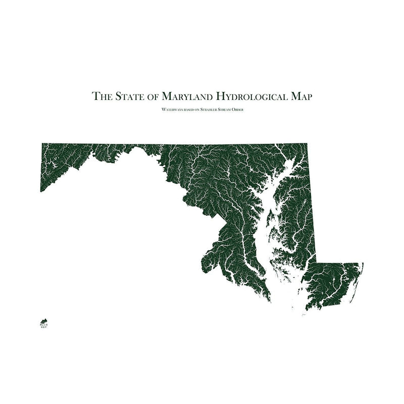 Maryland Hydrological Map - Muir Way - Hydrology