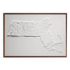 Massachusetts 3D Raised Relief Map