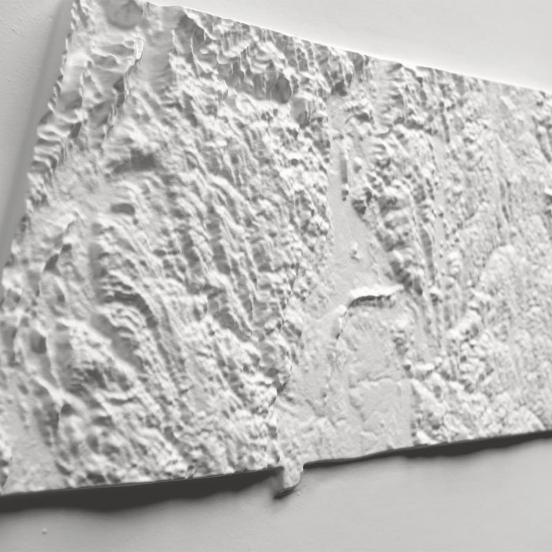 Massachusetts 3D Raised Relief Map - Muir Way - 3D