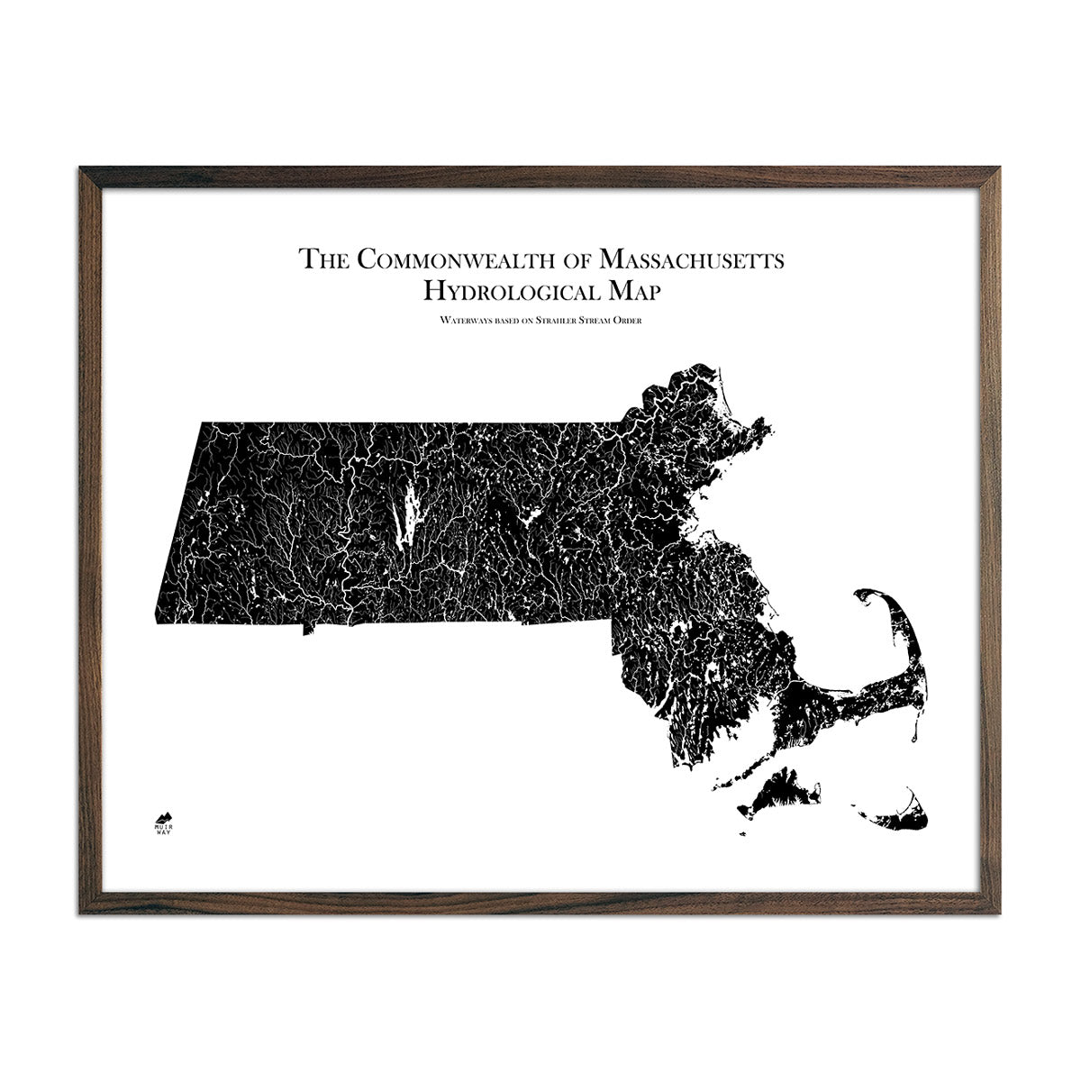 Massachusetts Hydrological Map