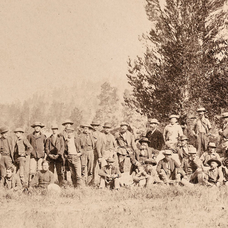Meeting of the USGS in the Lower Firehole Basin, Yellowstone 1873 - Muir Way - Photograph