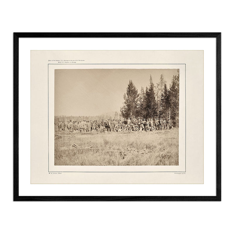 Meeting of the USGS in the Lower Firehole Basin, Yellowstone 1873 - Muir Way - Photograph