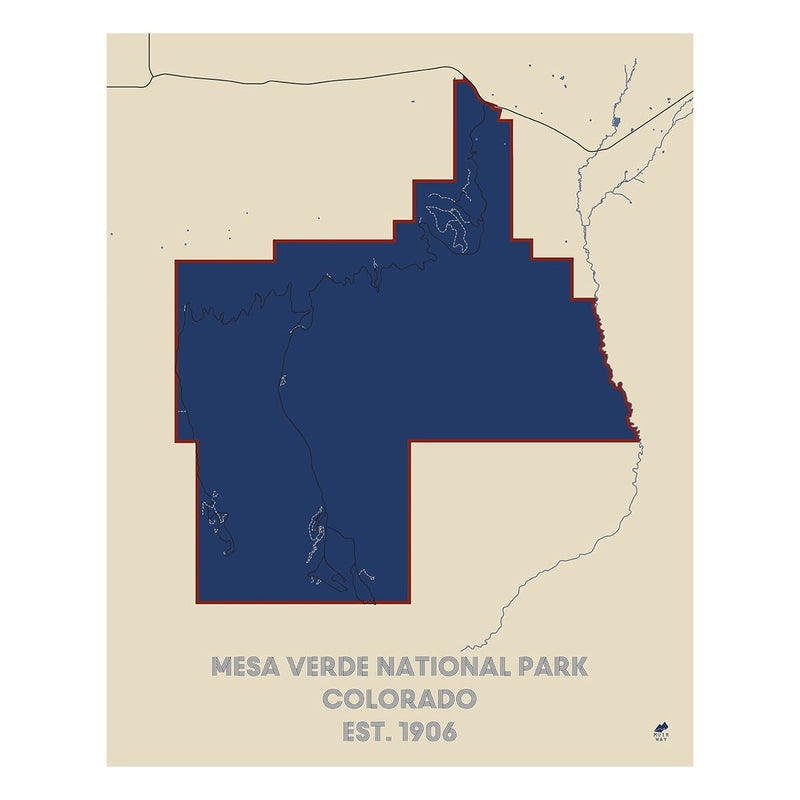 Mesa Verde National Park Map - Muir Way - National Park