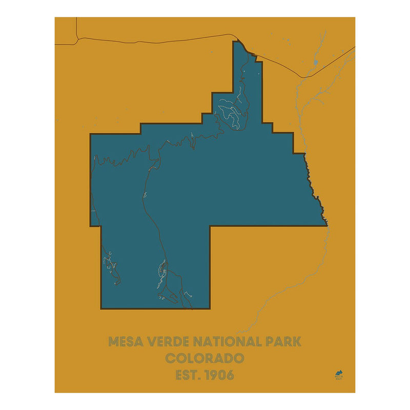 Mesa Verde National Park Map - Muir Way - National Park