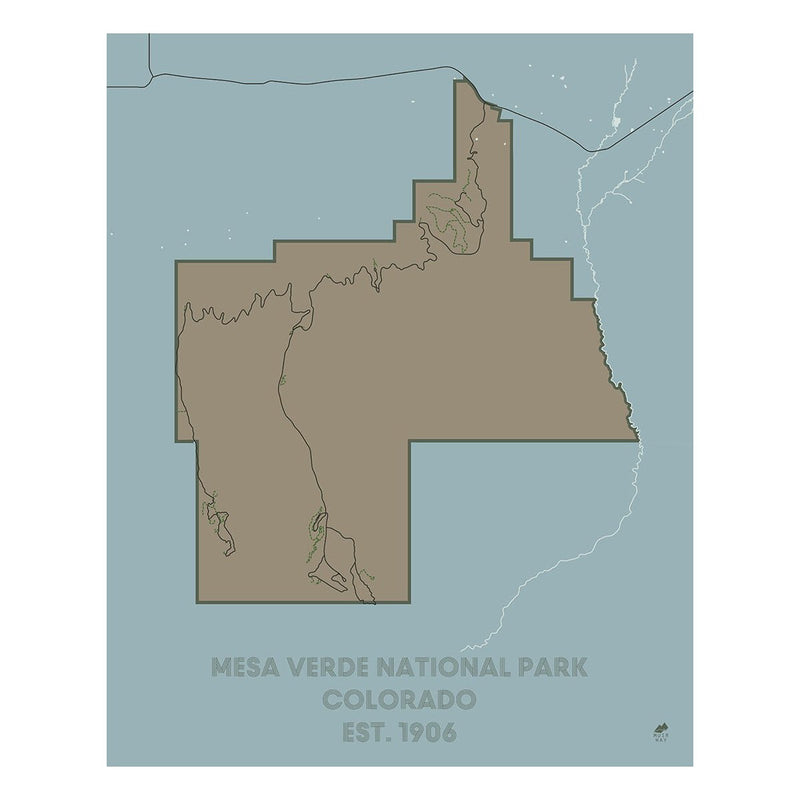Mesa Verde National Park Map - Muir Way - National Park