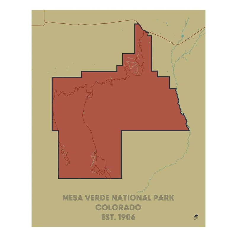 Mesa Verde National Park Map - Muir Way - National Park